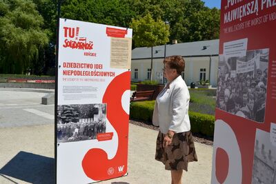 Otwarcie wystawy IPN „TU rodziła się »Solidarność«” – Końskie, 1 lipca 2020. Fot. Katarzyna Pronobis (IPN)