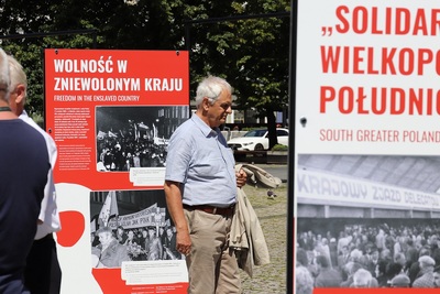 Otwarcie wystawy IPN „TU rodziła się »Solidarność«” – Ostrów Wielkopolski, 1 lipca 2020. Fot. IPN
