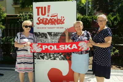 Otwarcie wystawy IPN „TU rodziła się »Solidarność«” – Warszawa-Ursus, 1 lipca 2020. Fot. Jacek Persa (IPN)