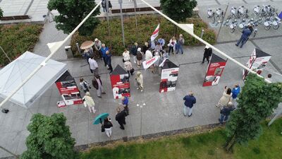 Otwarcie wystawy IPN „TU rodziła się »Solidarność«” – Koszalin, 1 lipca 2020. Fot. IPN
