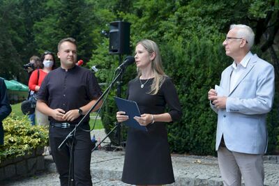 Otwarcie wystawy „TU rodziła się Solidarność” – Starachowice, 21 lipca 2020. Fot. Katarzyna Pronobis (IPN)