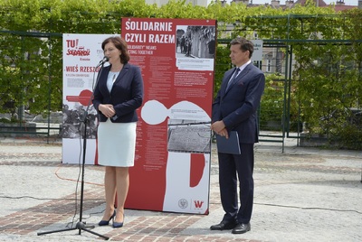 Otwarcie wystawy „TU rodziła się Solidarność” – Rzeszów, 21 lipca 2020. Fot. Katarzyna Gajda-Bator (IPN)