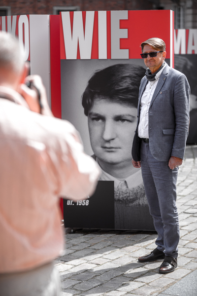 Ryszard Majdzik podczas otwarcia wystawy „Pokolenia wolności” – Warszawa, 29 lipca 2020. Fot. Sławek Kasper (IPN)