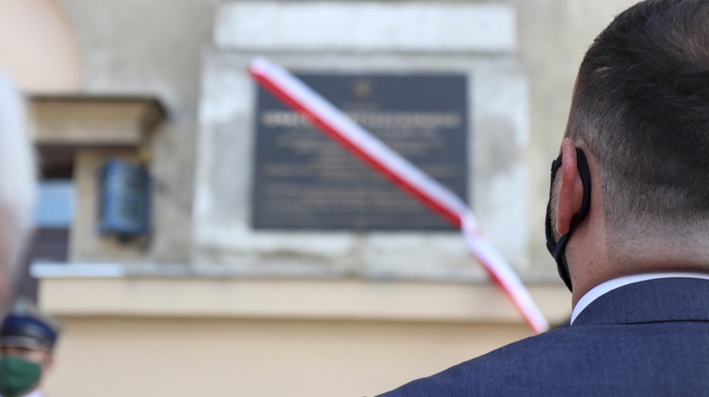 Uroczystość odsłonięcia tablicy poświęconej Halinie Konopackiej i płk. dypl. Ignacemu Matuszewskiemu – Warszawa, 14 sierpnia 2020. Fot. Mateusz Niegowski (IPN)