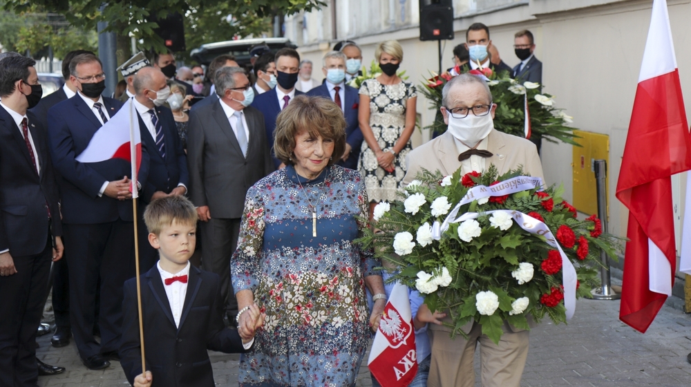 Uroczystość odsłonięcia tablicy poświęconej Halinie Konopackiej i płk. dypl. Ignacemu Matuszewskiemu – Warszawa, 14 sierpnia 2020. Fot. Mateusz Niegowski (IPN)