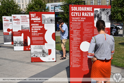 Otwarcie wystawy „TU rodziła się Solidarność” we Wrocławiu – 14 sierpnia 2020