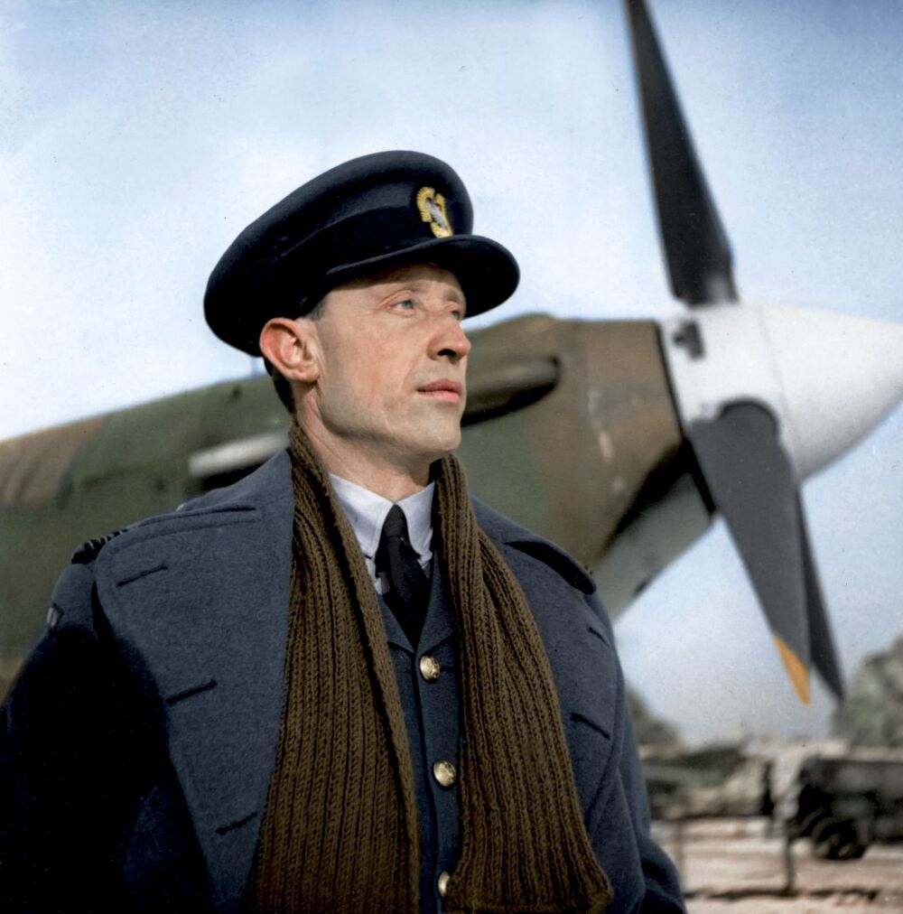 Polski as myśliwski, Witold Urbanowicz. Od 7 września do 21 października 1940 r. dowódca Dywizjonu Myśliwskiego 303. Fot. Instytut Polski i Muzeum im. gen. Sikorskiego w Londynie/ Ośrodek KARTA; koloryzacja: Mikołaj Kaczmarek