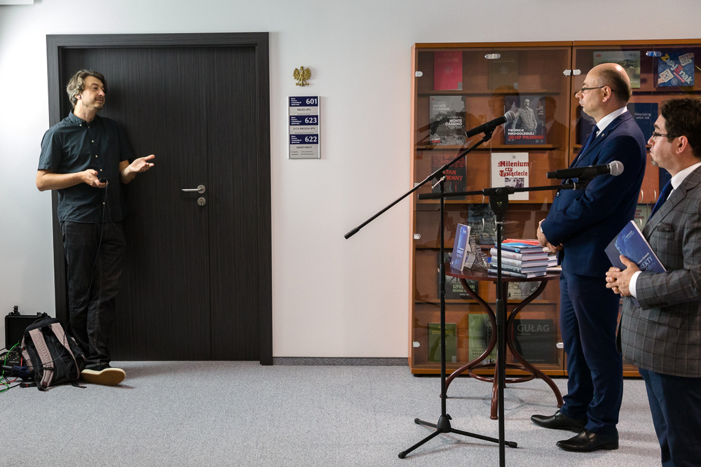 Briefing prasowy IPN na temat publikacji „Korekty ciąg dalszy...”, dotyczącej stosunków polsko-żydowskich – Warszawa, 14 września 2020. Fot. Sławek Kasper (IPN)