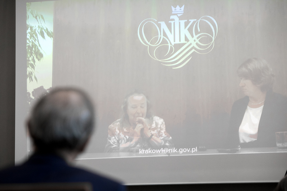 Teresa Gręplowska, córka Adama Gręplowskiego wspomina ojca – Warszawa, 17 września 2020. Fot. Sławek Kasper (IPN)