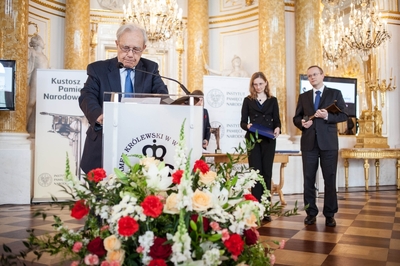 W imieniu Biblioteki Polskiej w Paryżu nagrodę odebrał Kazimierz Piotr Zaleski, prezes Polskiego Towarzystwa Historyczno-Literackiego we Francji