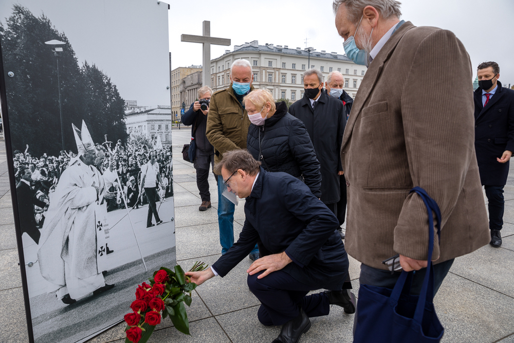 Uczestnicy Sierpnia ’80 na uroczystym zamknięciu wystawy „Tu rodziła się Solidarność” – Warszawa, 16 października 2020. Fot. Sławek Kasper (IPN)