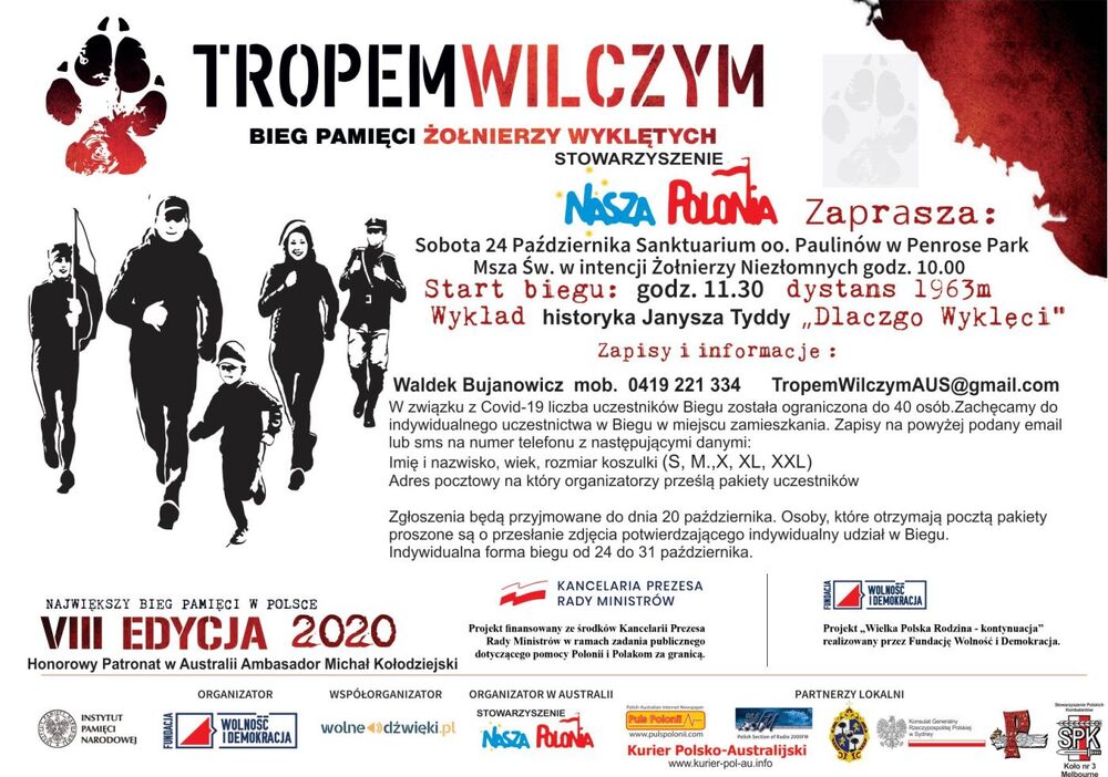 Ósma edycja „Biegu Tropem Wilczym” w Penrose Park w Australii