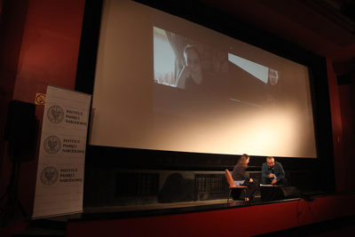 Spotkanie z Marianną Yarovskayą – reżyserem filmu „Women of the Gulag” podczas MFFoTEK – 23 października 2020. Fot. Piotr Życieński (IPN)