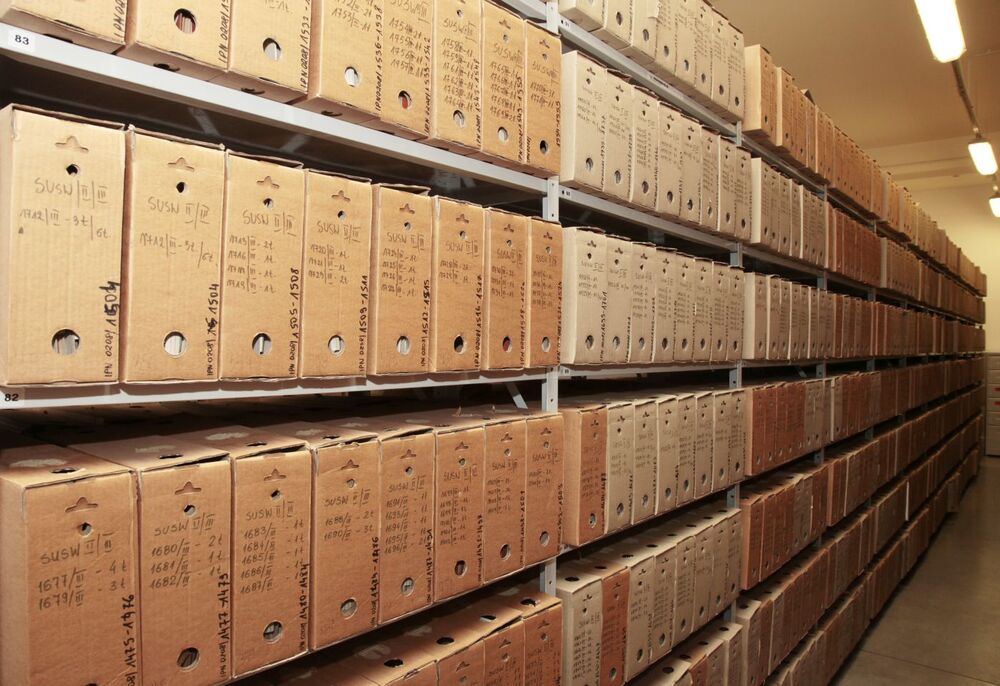 Magazyn archiwalny AIPN. Fot. Piotr Życieński (IPN)