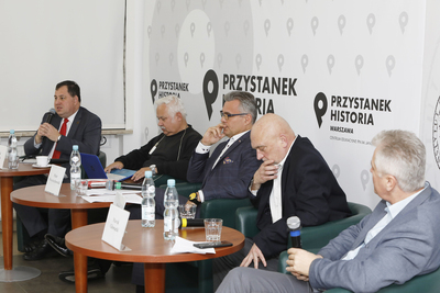 Dyskusja online „Grupy Oporu »Solidarni«” – historia pewnego porwania” z cyklu „Tajemnice bezpieki” – 23 listopada 2020”. Fot. Piotr Życieński (IPN)