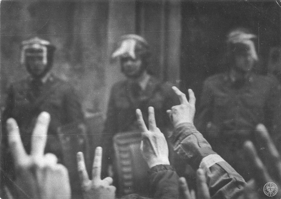 3 maja 1983 r., Warszawa, demonstracja NSZZ „Solidarność”. Fot. z zasobu IPN