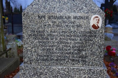 grób kpt. Stanisława Wiznera po remoncie