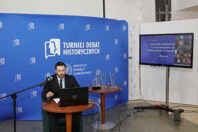Finał Turnieju Debat Historycznych IPN 2020 – 7–9 grudnia 2020. Fot. Piotr Życieński (IPN)
