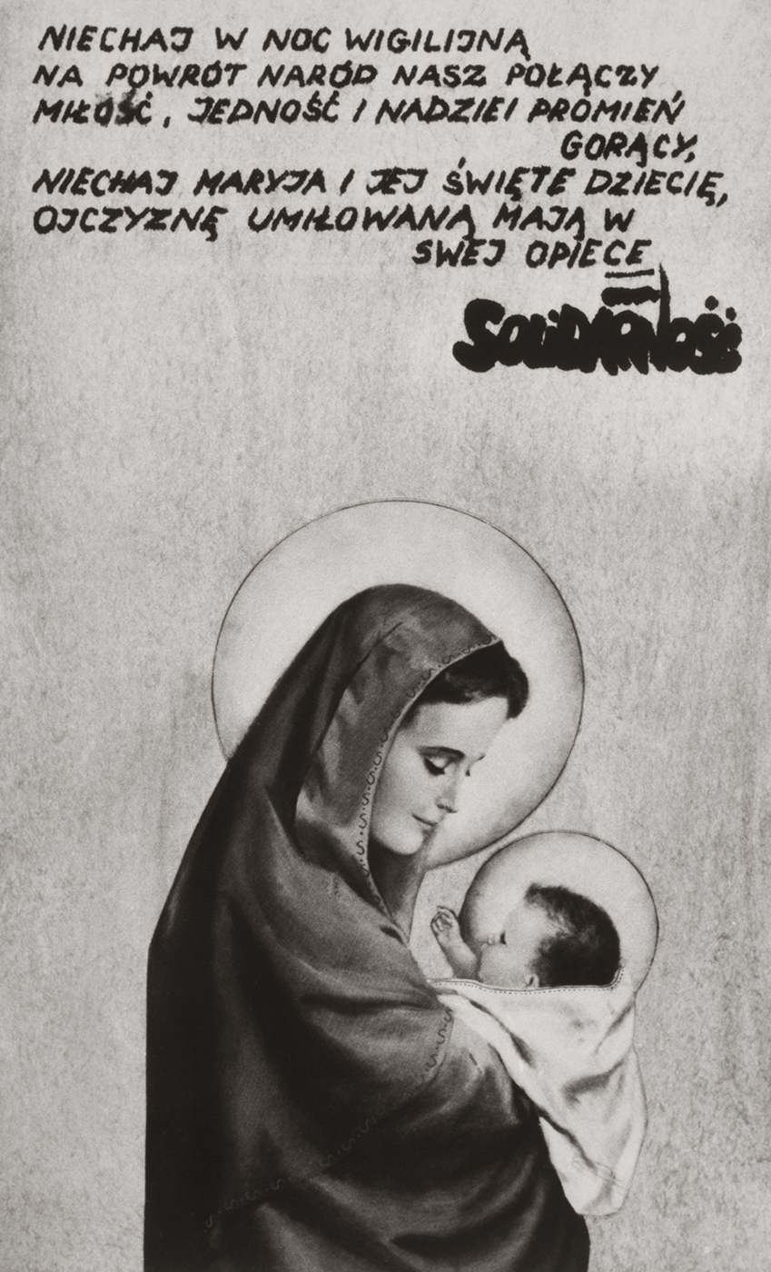 Kartka świąteczna z lat osiemdziesiątych XX wieku. AIPN Rzeszów. Darowizna przekazana przez Annę Leszczyńską