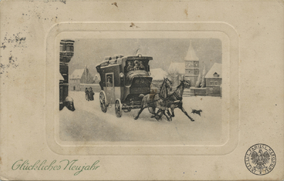 A IPN Ki 297/1/KE [k. 2] – Karta pocztowa o tematyce bożonarodzeniowej wydrukowana w Niemczech z 1914 r. Dar prywatny: Kazimierza Bartla