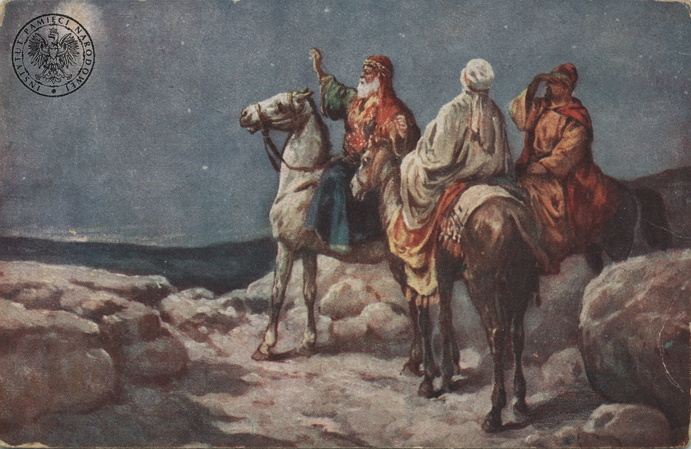 A IPN Ki 297/1/KE [k. 8] – Karta pocztowa o tematyce bożonarodzeniowej Wydawnictwa Salonu Malarzy Polskich w Krakowie z 1919 r. Dar prywatny: Kazimierza Bartla