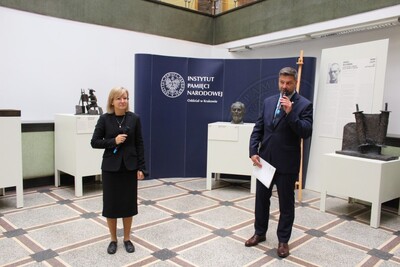 Wystawa rzeźb Samuela Willenberga w krakowskim „Przystanku Historia” – wrzesień 2020. Fot. Żaneta Wierzgacz (IPN)
