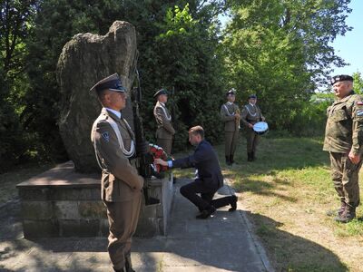 Uroczystość upamiętniająca ofiary niemieckiej zbrodni w Forcie III. Pomiechówek, 30 lipca 2020. Fot. IPN