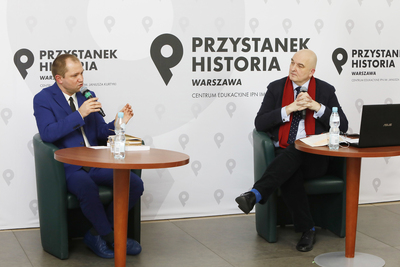 Dyskusja online z cyklu „Polityczne i prawne dylematy polskiej polityki zagranicznej w latach 1918-1945”. Fot. Piotr Życieński (IPN)