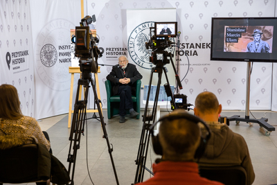 Konferencja prasowa o wkładzie polskich uczonych w rozwój cywilizacji – 4 lutego 2021. Fot. Sławek Kasper (IPN)