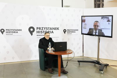 Dyskusja z cyklu „Śląsk od morza do morza” – 6 lutego 2021. Fot. Piotr Życieński (IPN)
