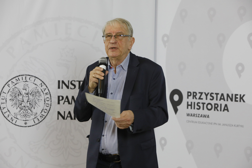Wykład prof. Wojciecha Roszkowskiego „Dzieci rewolucji lat 70.” z cyklu „Cywilizacja zachodnia a sprawy polskie” – 15 lutego 2021. Fot. Piotr Życieński (IPN)