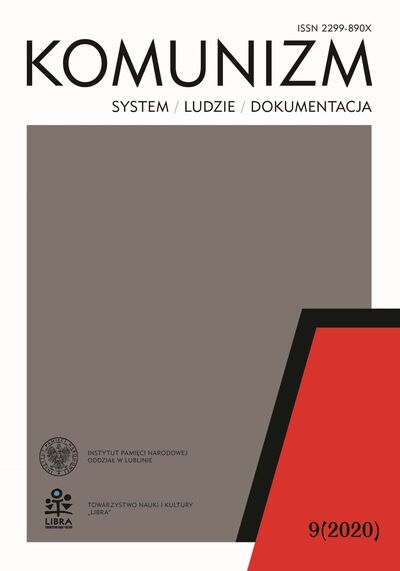 „Komunizm: system – ludzie – dokumentacja” nr 9 (2020)