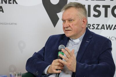 Dr Krzysztof Dorosz SJ. Fot. Aleksandra Wierzchowska (IPN)