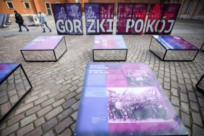 Otwarcie wystawy IPN „Gorzki pokój. Traktat ryski 1921 r.” – Zamek Królewski w Warszawie, 15 marca 2021. Fot. Sławek Kasper (IPN)