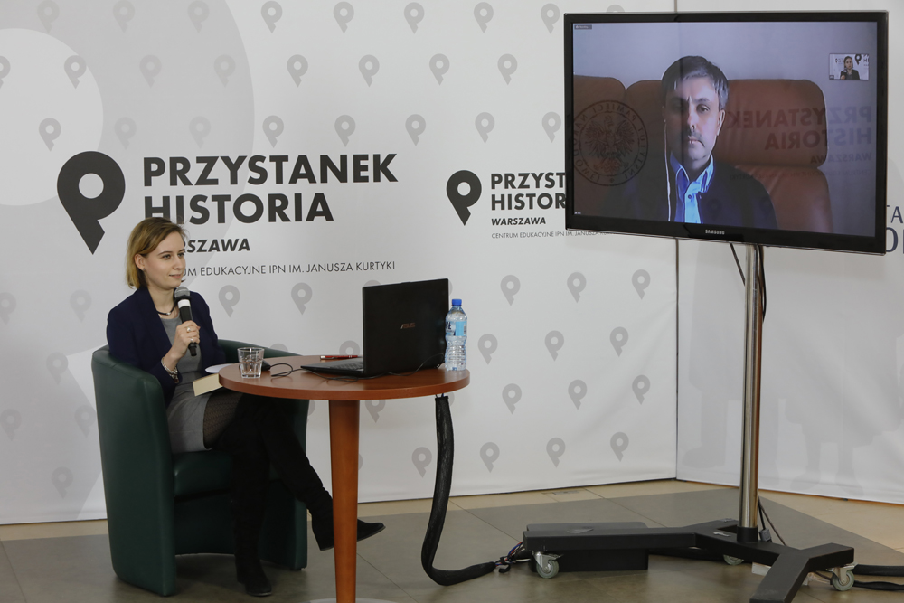 Spotkanie online „Polacy na Bliskim Wschodzie w czasie II wojny światowej” – 20 marca 2021. Fot. Piotr Życieński (IPN)