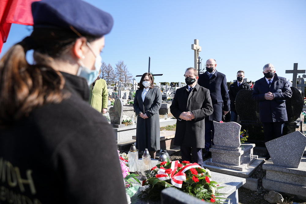 Uroczystości Narodowego Dnia Pamięci Polaków ratujących Żydów pod okupacją niemiecką – Markowa, 24 marca 2021. Fot. Sławek Kasper (IPN)