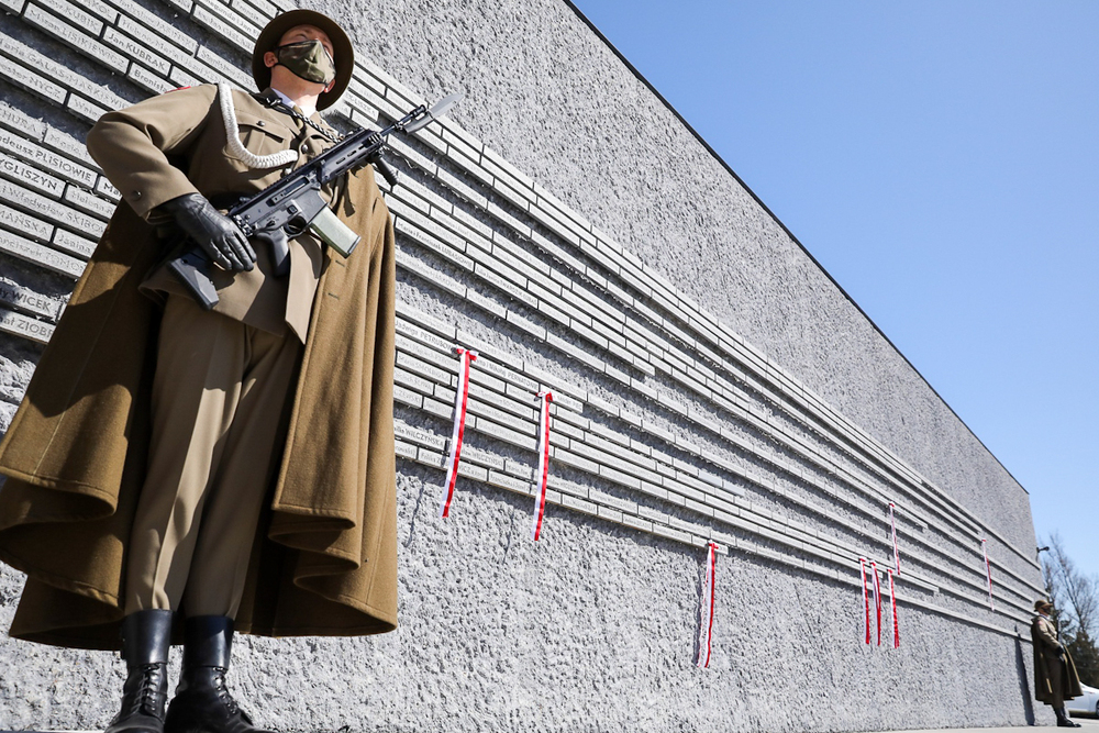 Uroczystości Narodowego Dnia Pamięci Polaków ratujących Żydów pod okupacją niemiecką – Markowa, 24 marca 2021. Fot. Sławek Kasper (IPN)