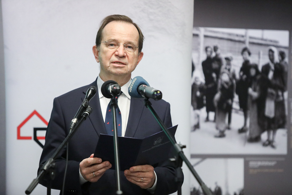 Marszałek województwa podkarpackiego Władysław Ortyl. Uroczystości Narodowego Dnia Pamięci Polaków ratujących Żydów pod okupacją niemiecką – Markowa, 24 marca 2021. Fot. Sławek Kasper (IPN)