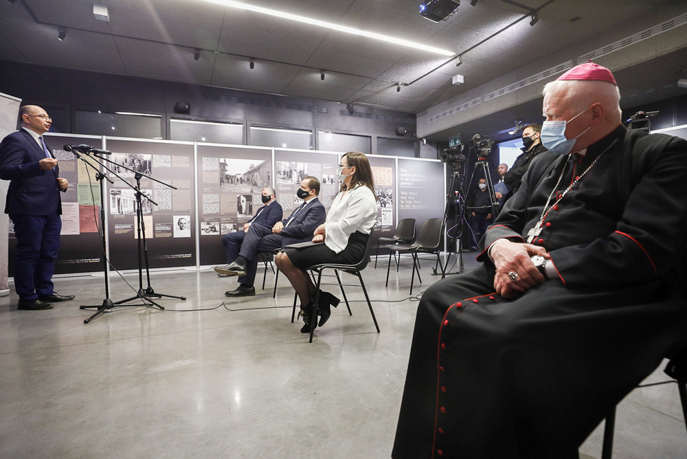 Uroczystości Narodowego Dnia Pamięci Polaków ratujących Żydów pod okupacją niemiecką – Markowa, 24 marca 2021. Fot. Sławek Kasper (IPN)