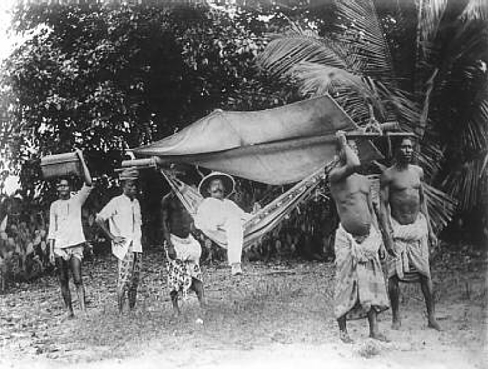 Niemiecki lord kolonialny w Togolandzie około 1885 r. Fot. Wikipedia (domena publiczna)