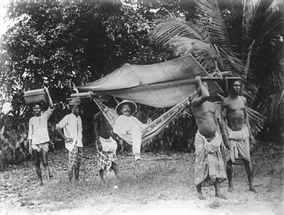 Niemiecki lord kolonialny w Togolandzie około 1885 r. Fot. Wikipedia (domena publiczna)