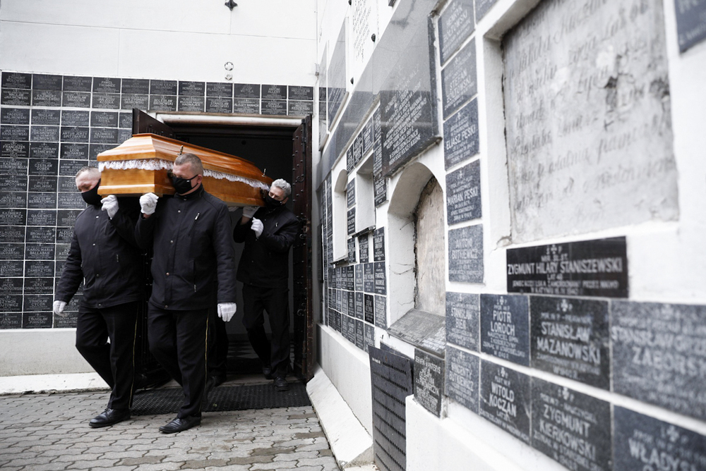 Uroczystości pogrzebowe Anny Koźmińskiej – Sprawiedliwej wśród Narodów Świata – Warszawa, 30 marca 2021. Fot Sławek Kasper (IPN)