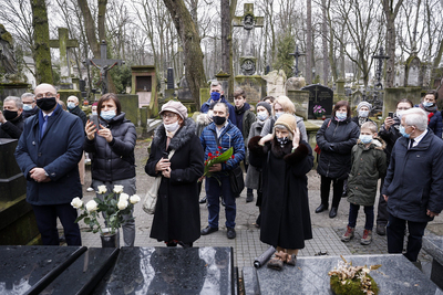 Uroczystości pogrzebowe Anny Koźmińskiej – Sprawiedliwej wśród Narodów Świata – Warszawa, 30 marca 2021. Fot Sławek Kasper (IPN)