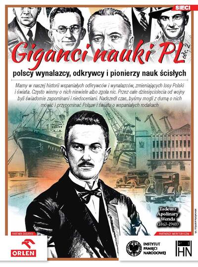 Giganci nauki PL – polscy wynalazcy, odkrywcy i pionierzy nauk ścisłych, odc. 2 – dodatek historyczny do tygodnika „Sieci” nr 15/2021 – okładka