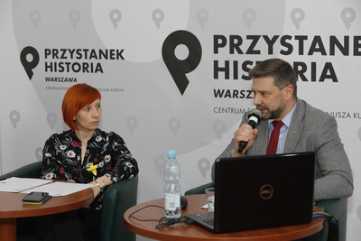 Dyskusja „Niemieckie zbrodnie w obozach koncentracyjnych” – 18 kwietnia 2021. Fot. Piotr Życieński (IPN)