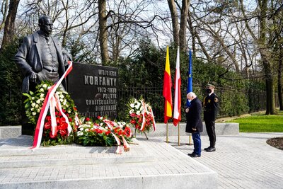 148. rocznica urodzin Wojciecha Korfantego – Warszawa, 20 kwietnia 2021 fot. MN/BUWiM