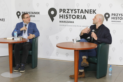 Dyskusja online „Akcje specjalne kontrwywiadu” z cyklu „Historia zza kulis” – Warszawa, 29 kwietnia 2021. Fot. Piotr Życieński (IPN)