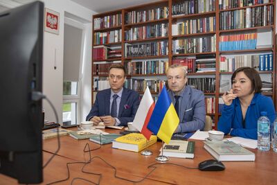 Webinarium na temat polsko-ukraińskiej współpracy archiwalnej – 14 maja 2021. Fot. IPN