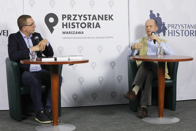 Dyskusja „O istocie kontrwywiadu” z cyklu „Kulisy historii” – 29 maja 2021. Fot. Piotr Życieński (IPN)