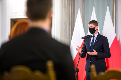 Sekretarz stanu w Ministerstwie Edukacji i Nauki Dariusz Piontkowski  – Warszawa, 27 maja 2021. Fot. Sławek Kasper (IPN)
